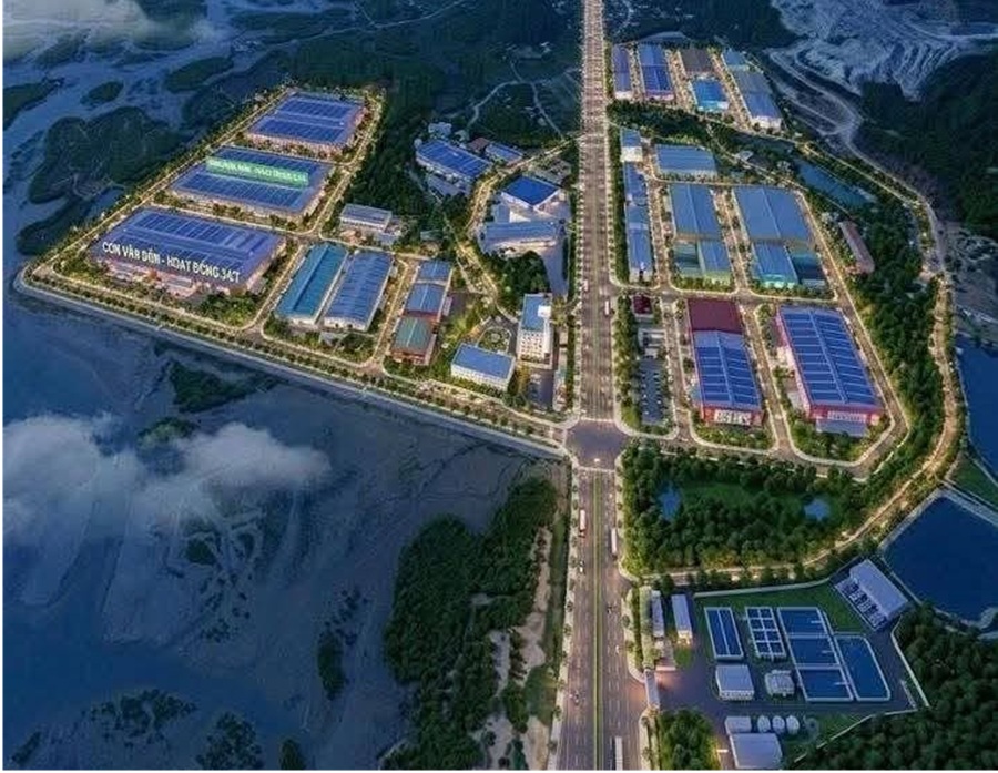 Phối cảnh Cụm Công Nghiệp Vân Đồn, Quảng Ninh