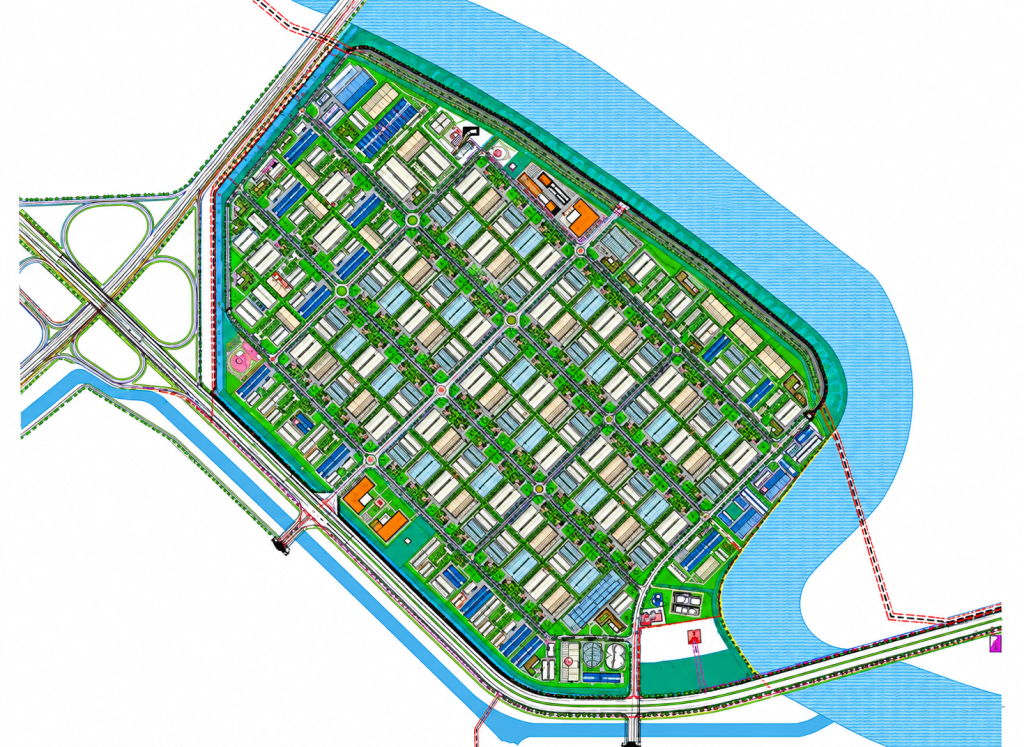 VSIP Quảng Ninh có tổng diện tích khoảng 448 ha