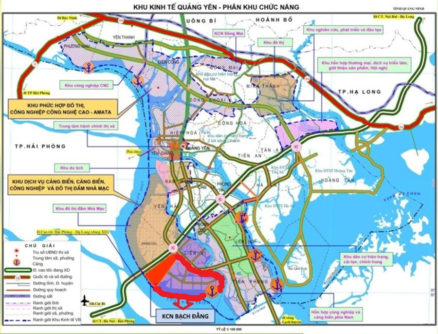 Vị trí Khu công Nghiệp Bạch Đằng, Quảng Ninh